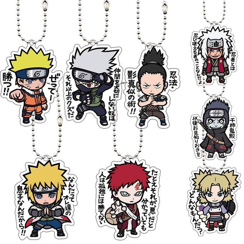 Fashion Backpack Women - Modny brelok akrylowy Jiraiya Kankuro Anime