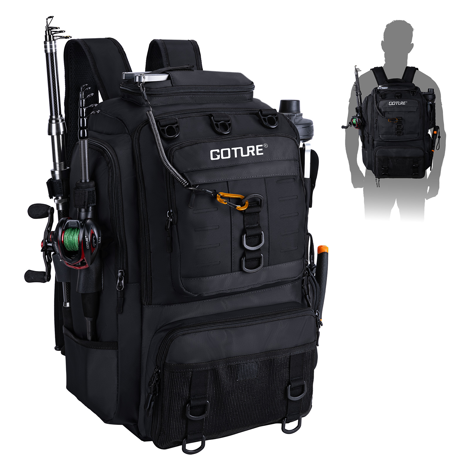Backpack Insert Organizer - Torba wędkarska Goture z uchwytami na