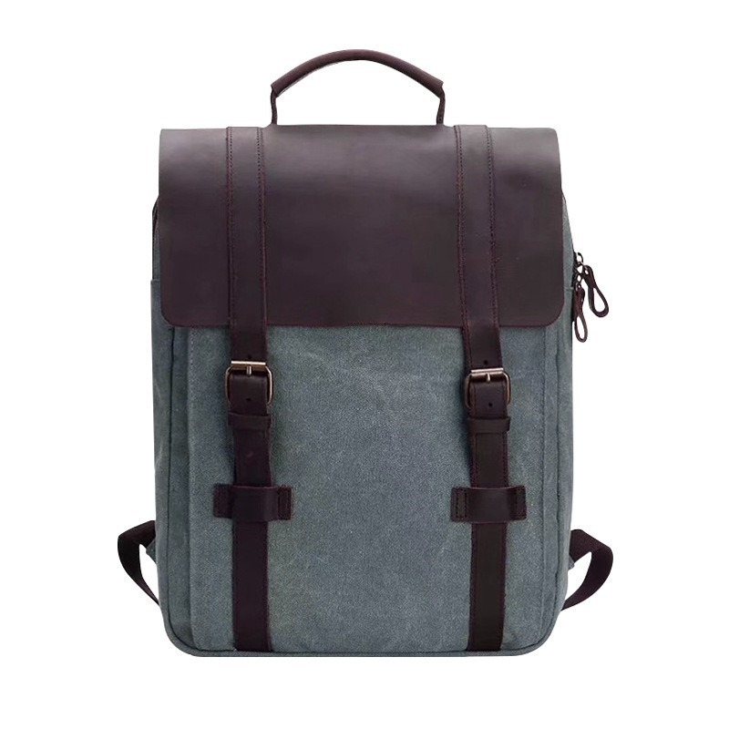 Canvas Backpack Casual - Modny plecak szkolny męski, casualowy, płócienny,