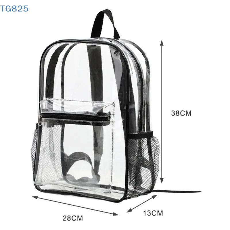 Canvas Backpack Casual - 【AN】【AN】Przezroczysty plecak sportowy z PVC do