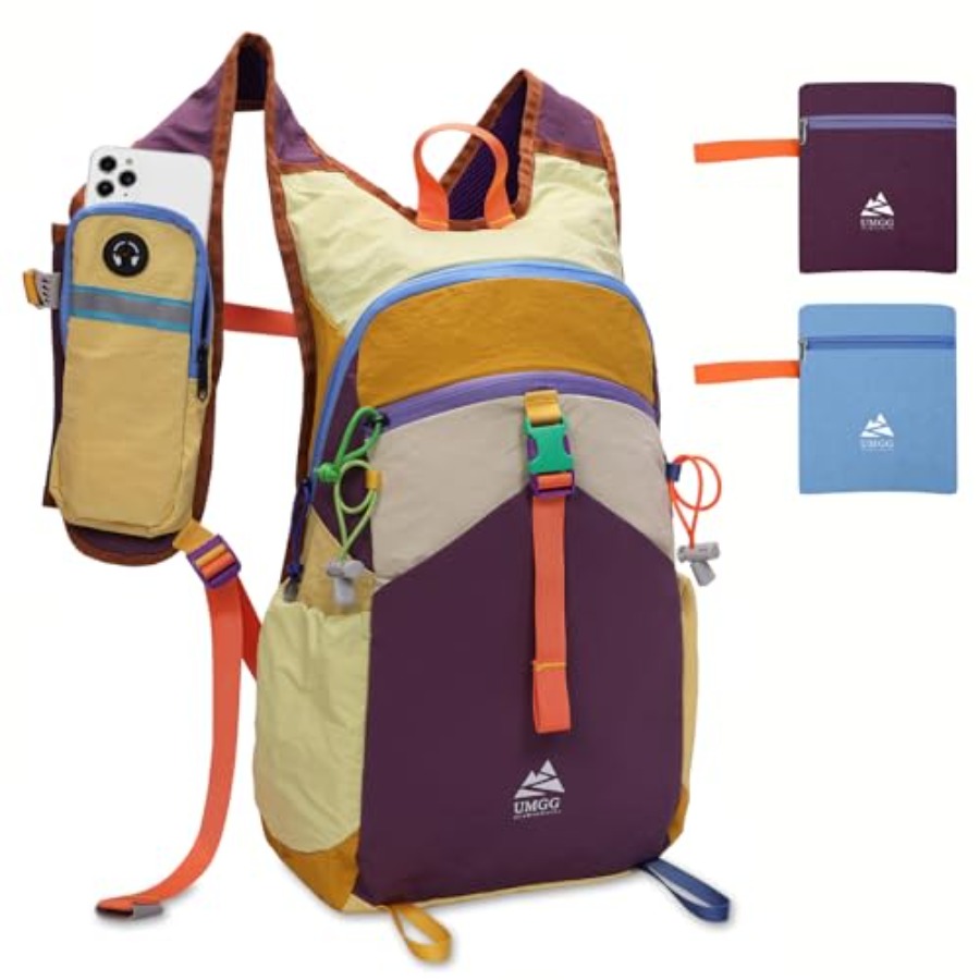Foldable Backpack Small - Mały plecak turystyczny 15L, kolorowy, lekki,