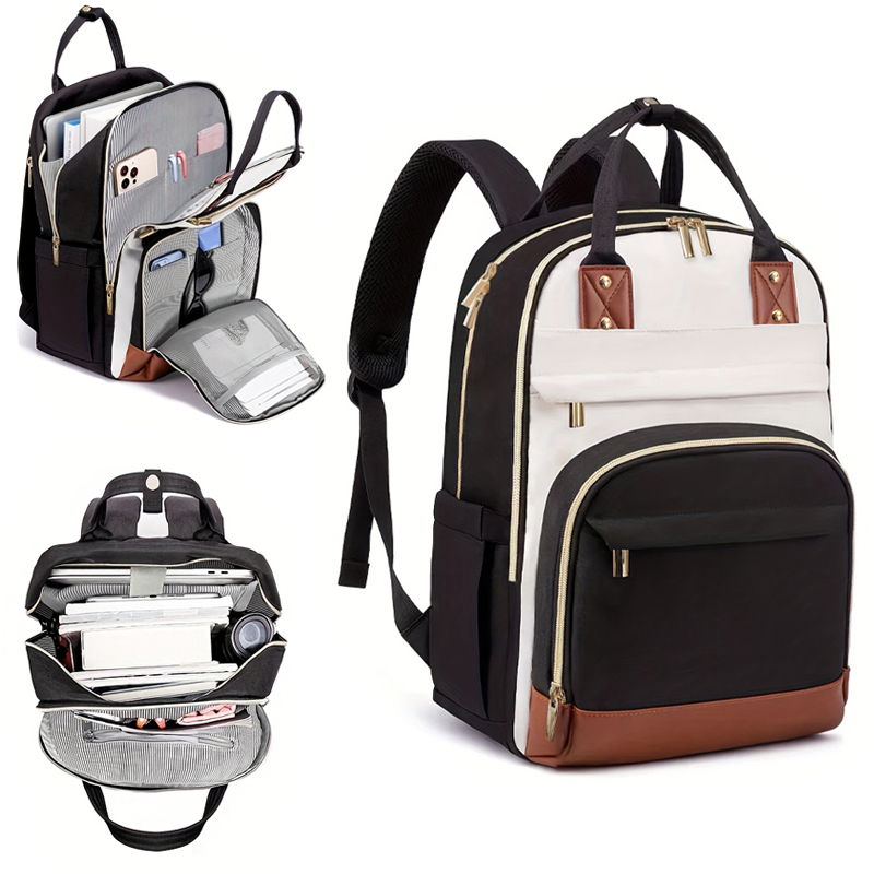Fashion Backpack Women - Damski wielokolorowy plecak z regulowanymi paskami
