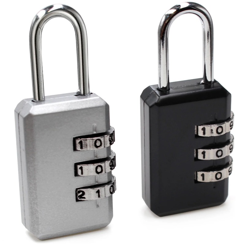 Backpack Lock Combo - Mały zamek szyfrowy 3-cyfrowy do bagażu,