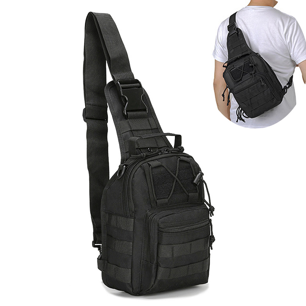 Sling Backpack Shoulder - Męska torba crossbody na ramię, plecak