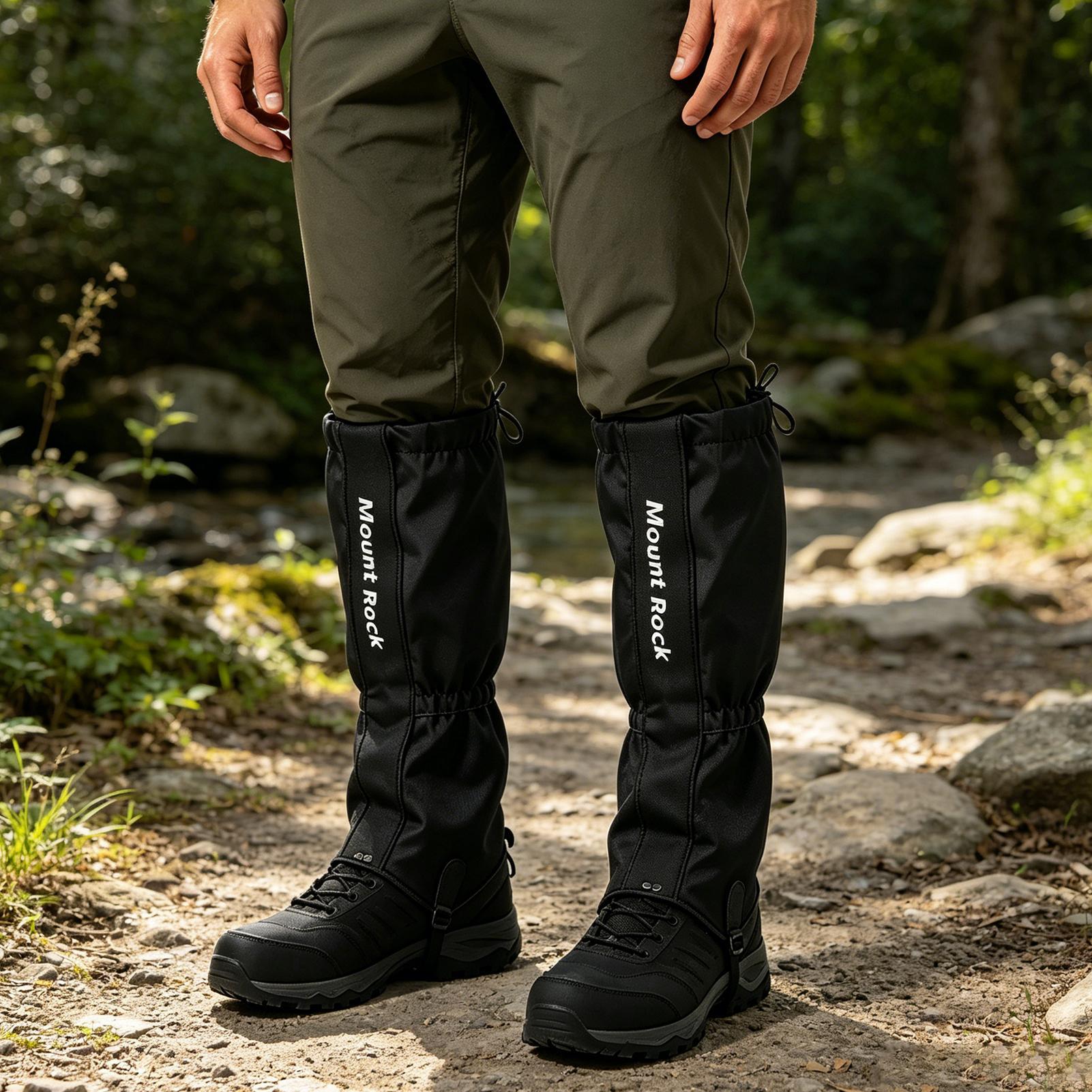 Hiking Backpack Waterproof - 1 Para Wodoodpornych, Oddychających Getrów na