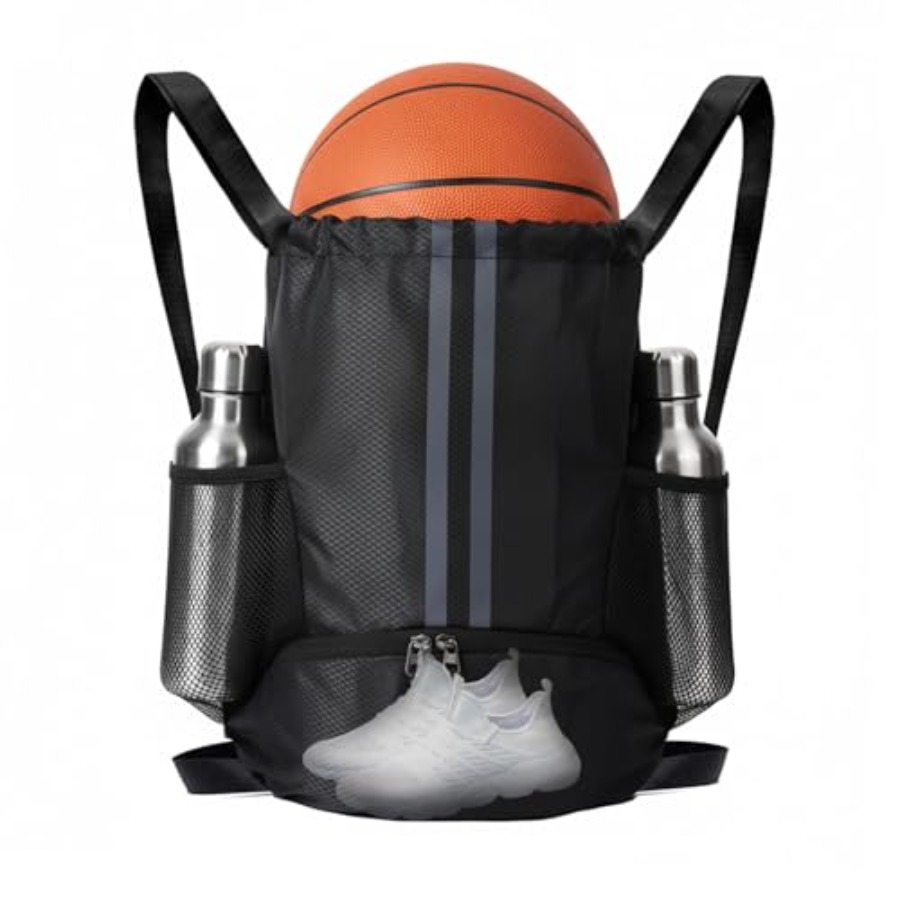 Drawstring Gym Bag - Sportowy plecak ze sznurkiem i przegrodą