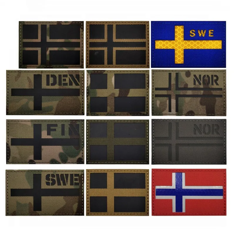 Urban Backpack Tactical - Naszywki taktyczne flaga norwegia szwedzka Finland
