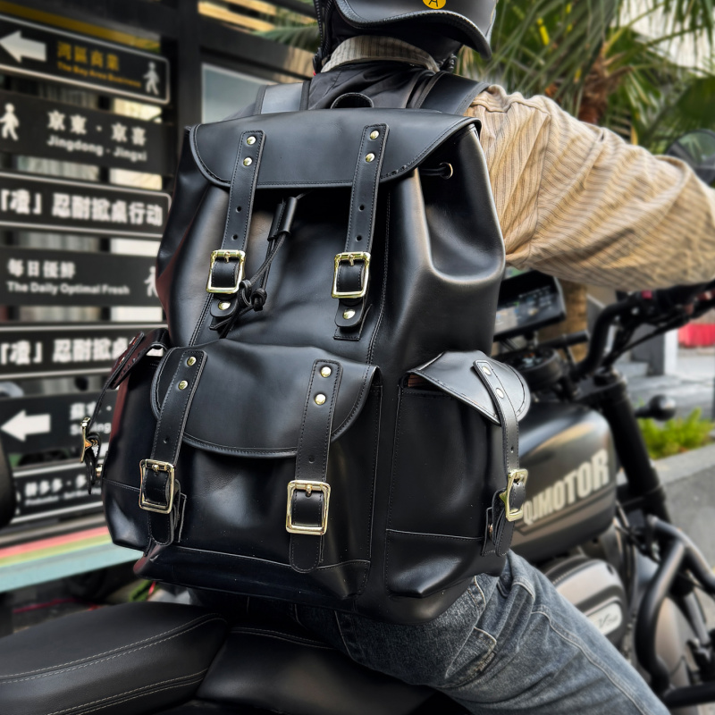 Nowości Skórzany Plecak Luksus – Leather Backpack Vintage recenzja i cena