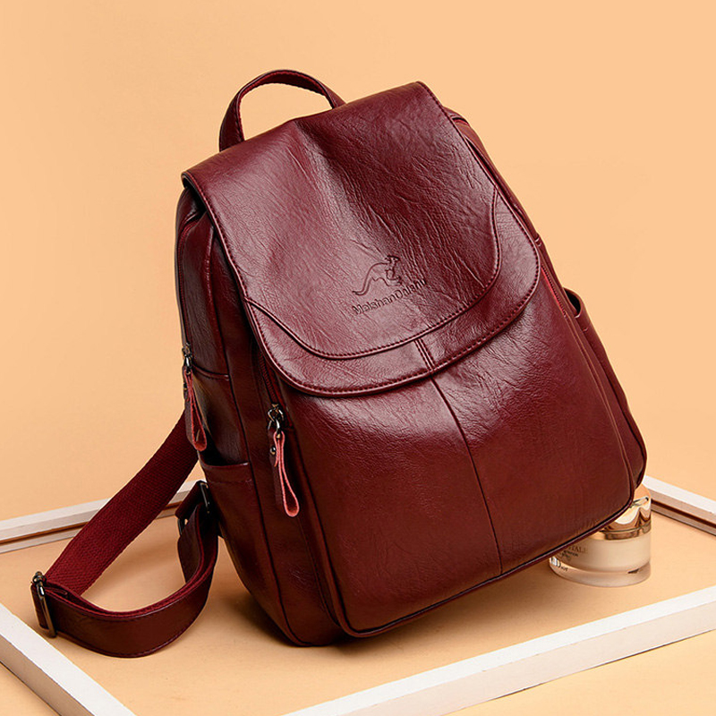 9 kolorów kobiet miękkie skórz – Leather Backpack Vintage recenzja i cena