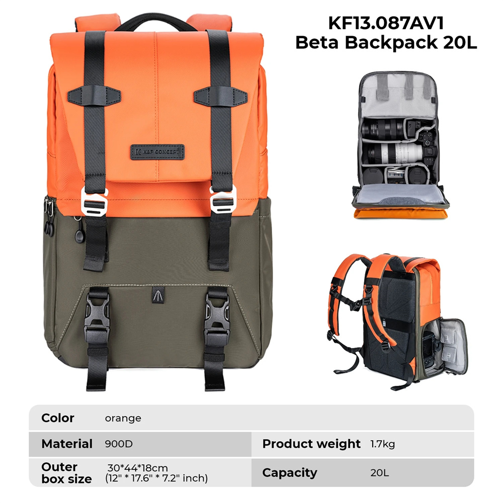 Plecak fotograficzny K&F CONCE – Rain Cover Backpack recenzja i cena