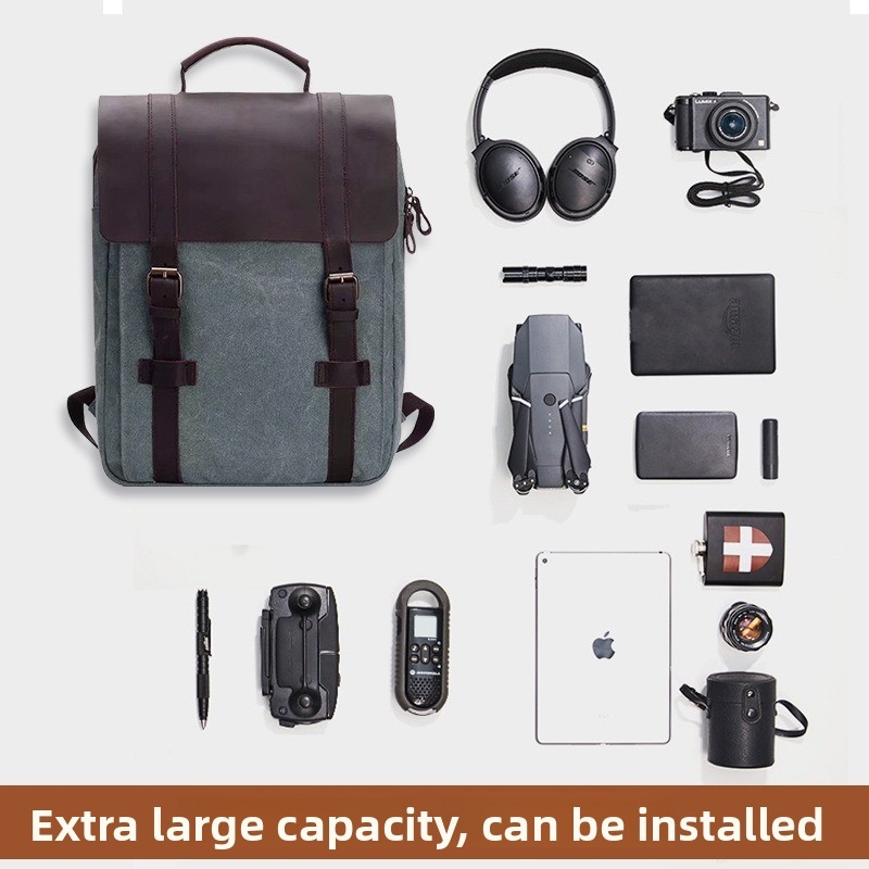 Modny plecak szkolny męski, ca – Canvas Backpack Casual recenzja i cena