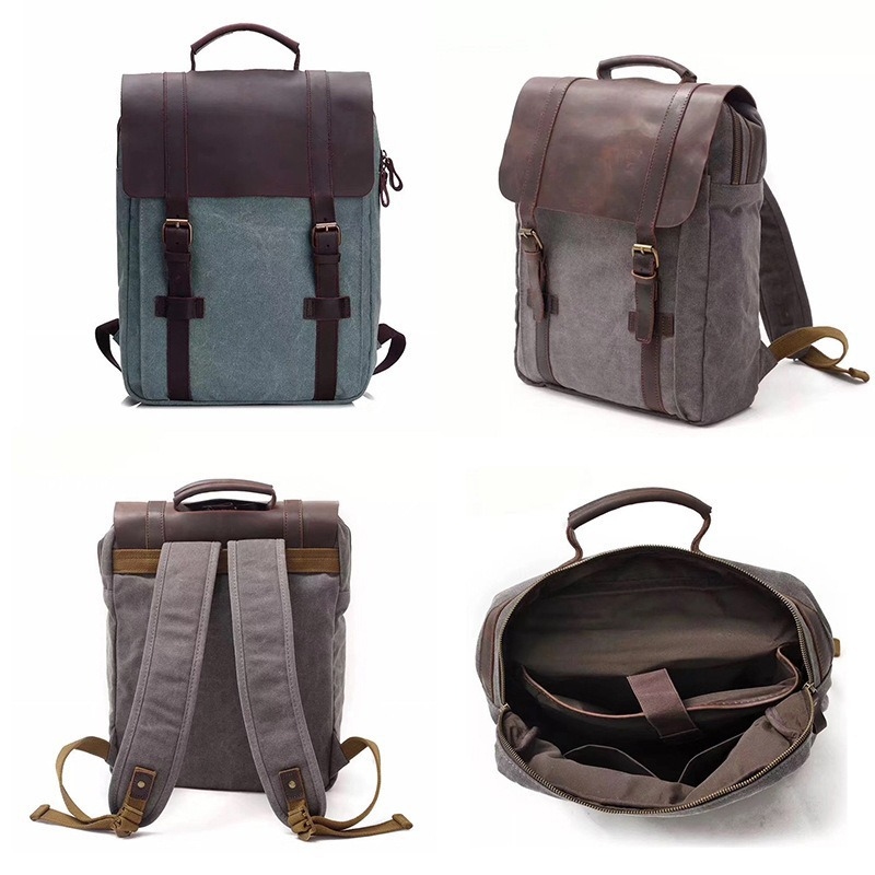 Modny plecak szkolny męski, ca – Canvas Backpack Casual recenzja i cena