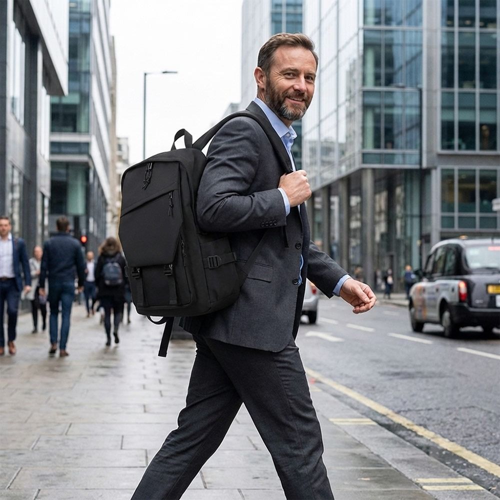 Modny męski plecak biznesowy,  – Canvas Backpack Casual recenzja i cena