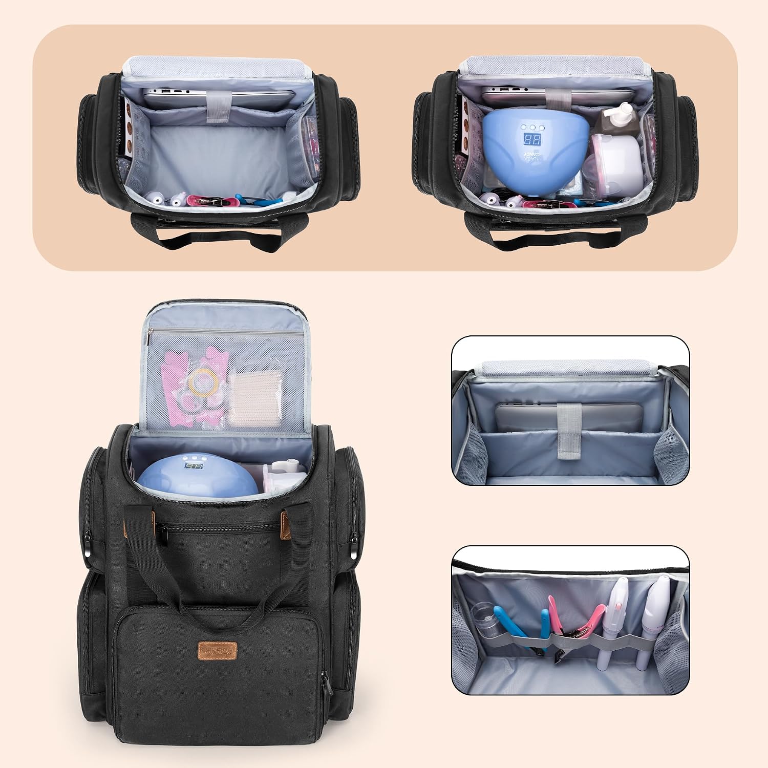 Plecak na lakiery do paznokci, – Laptop Sleeve Removable recenzja i cena