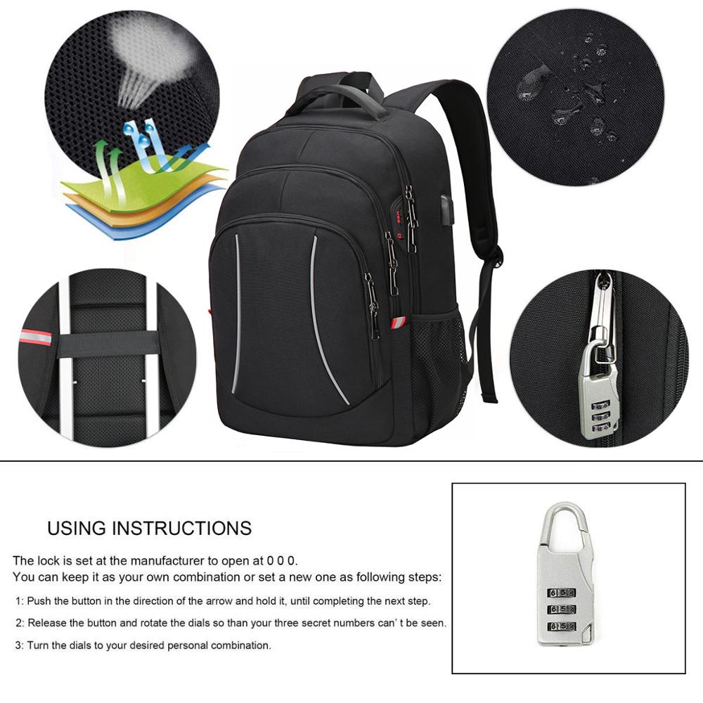 Mężczyźni wielofunkcyjny podró – Travel Backpack Anti Theft recenzja i cena