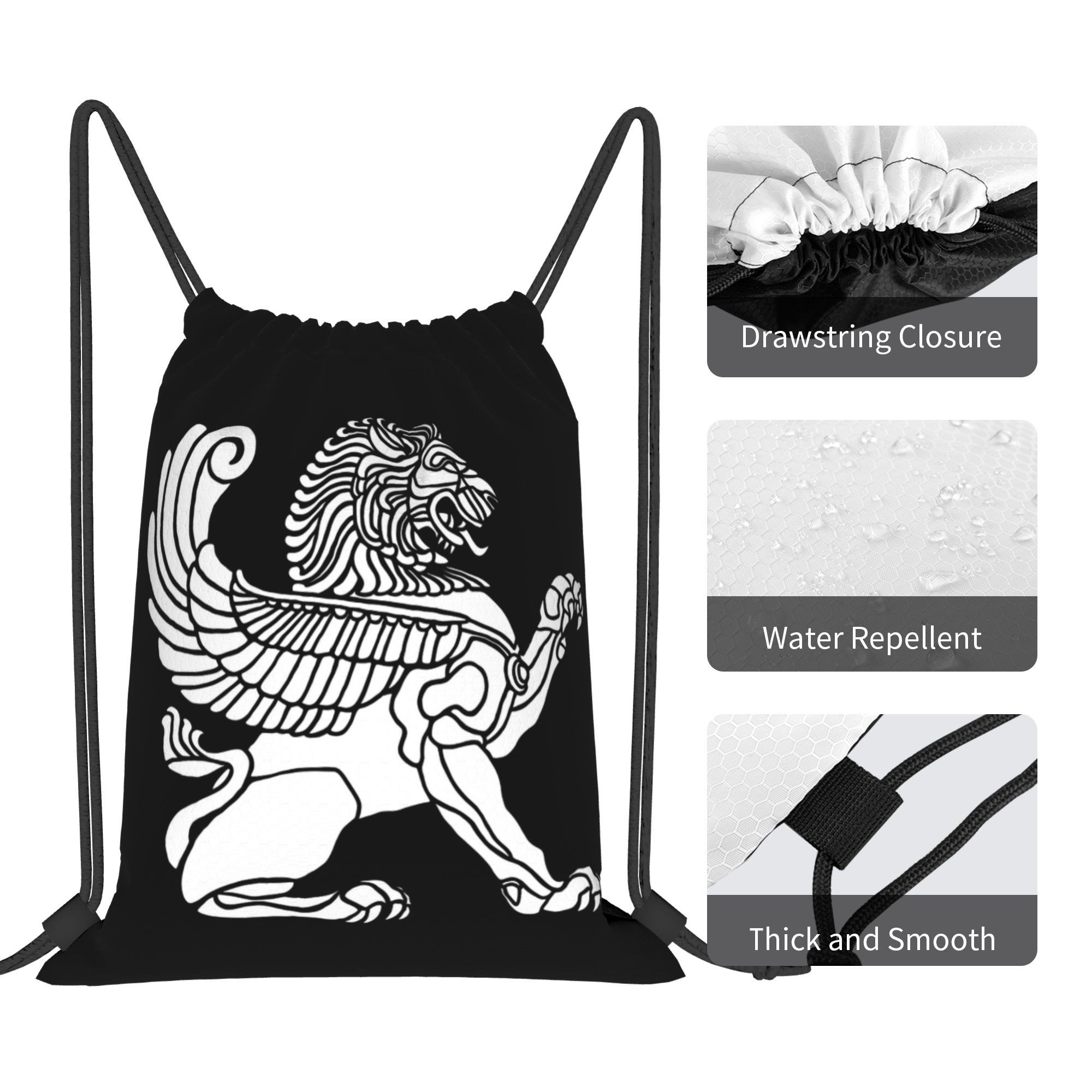 Plecak ze sznurkiem z motywem  – Drawstring Gym Bag recenzja i cena
