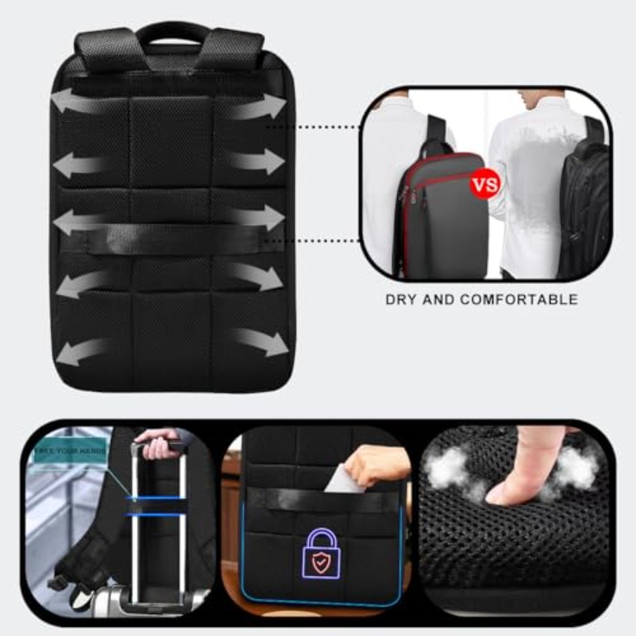 Smukły i rozszerzalny plecak n – Travel Backpack Anti Theft recenzja i cena