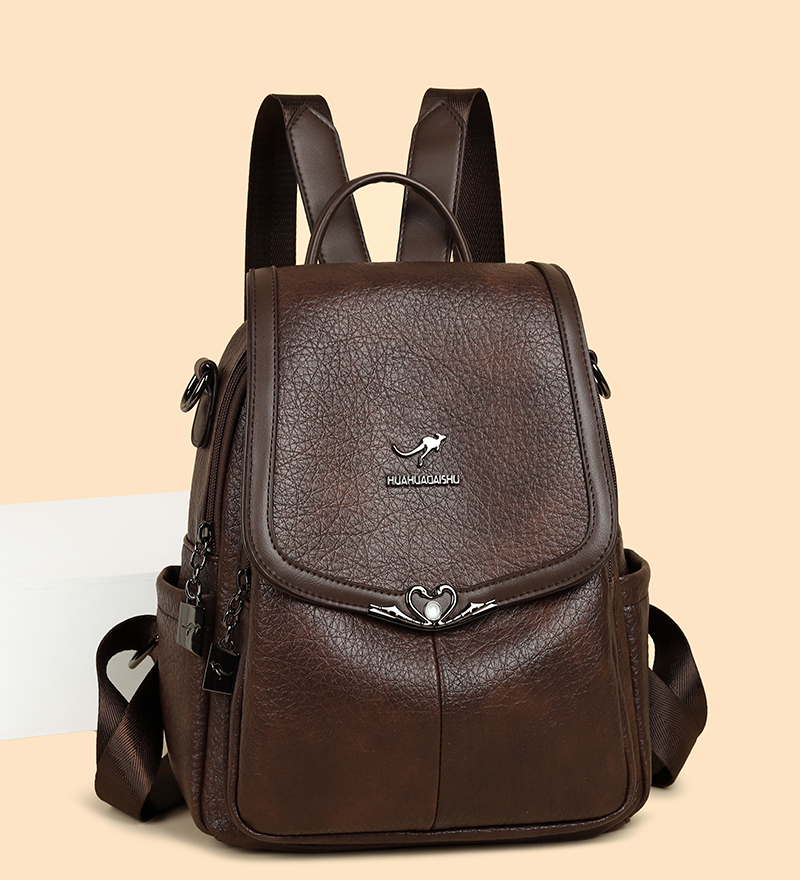 Nowy damski plecak 2026, duża  – Leather Backpack Vintage recenzja i cena
