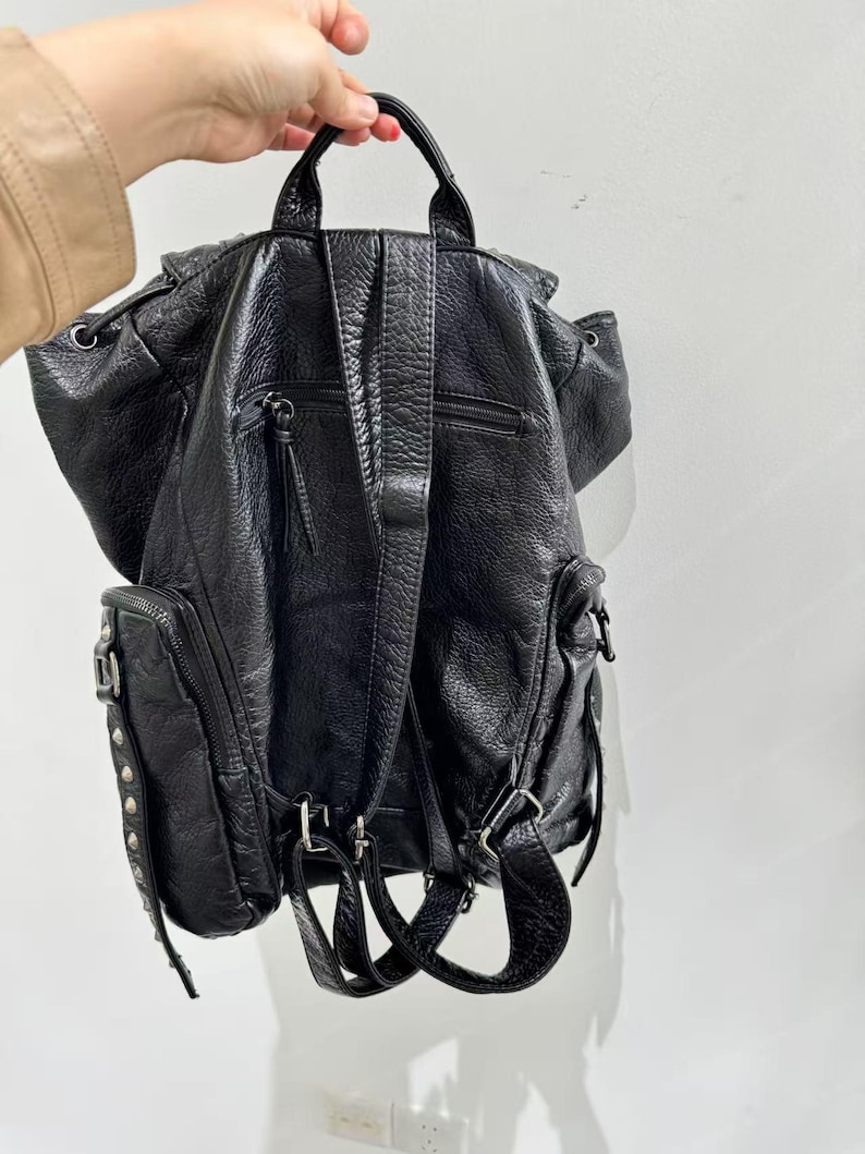 Gotycka Punkowa Torba na Ramię – Leather Backpack Vintage recenzja i cena