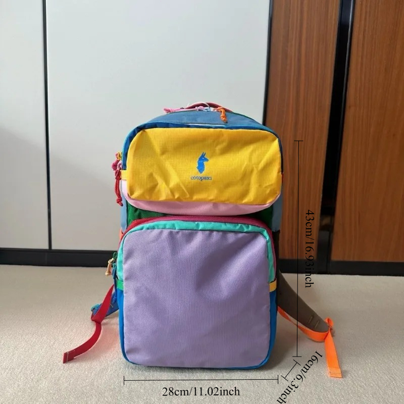 Plecak Dopamine Color Block, l – Canvas Backpack Casual recenzja i cena