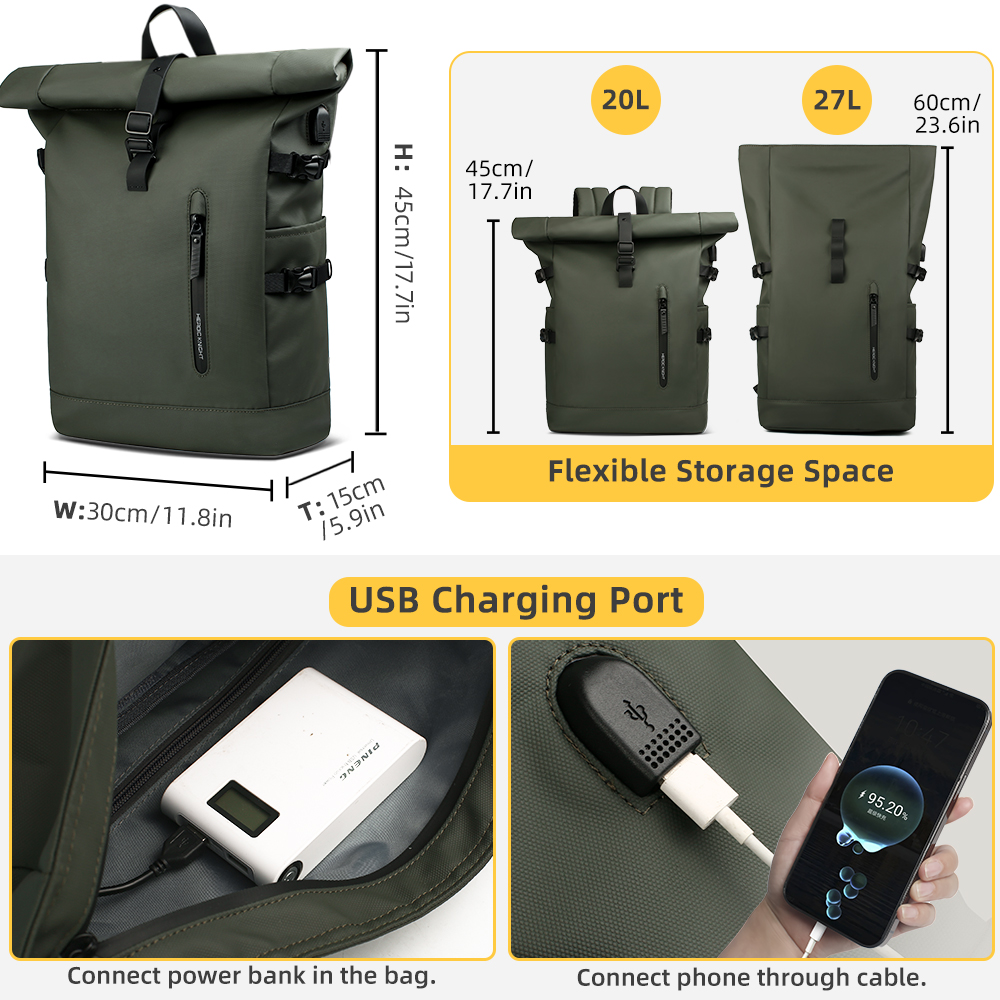 Heroic Knight Męski plecak pod – Laptop Backpack 15.6 recenzja i cena