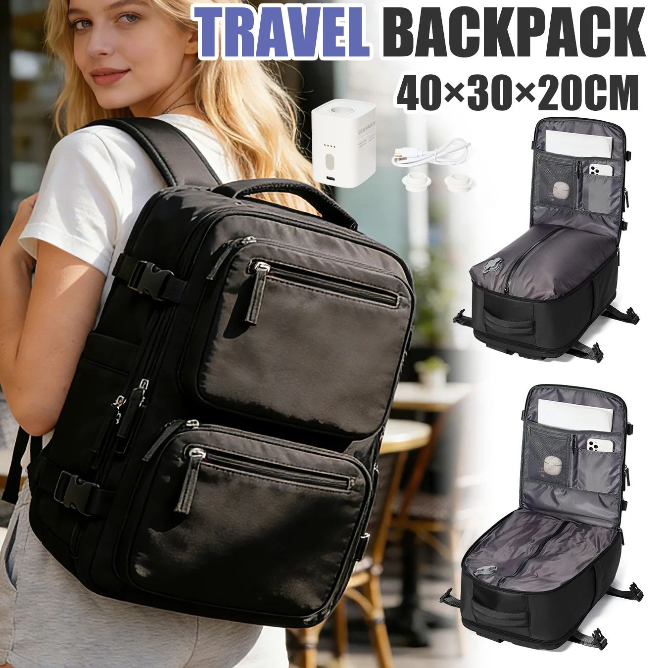 Damski plecak, plecak z pompką – Fashion Backpack Women recenzja i cena