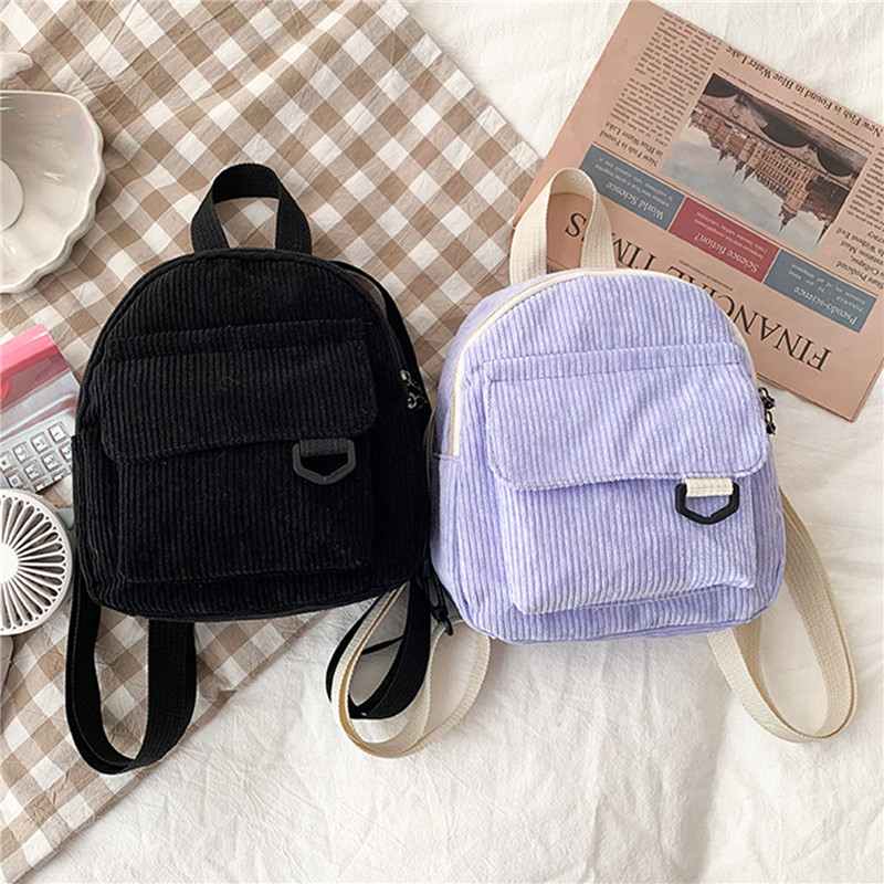 Jednokolorowy mini plecak sztr – Fashion Backpack Women recenzja i cena