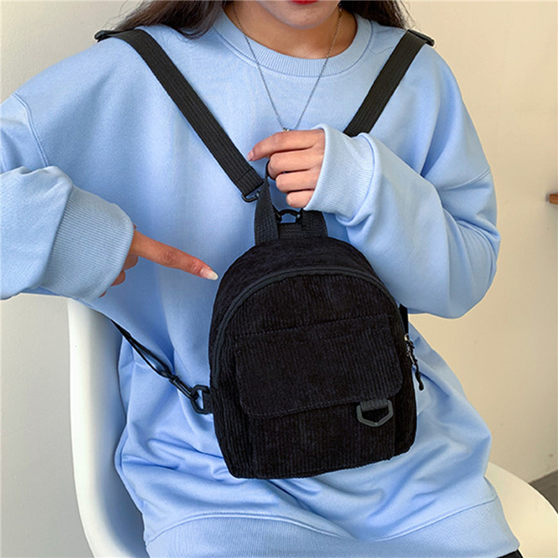 Jednokolorowy mini plecak sztr – Fashion Backpack Women recenzja i cena