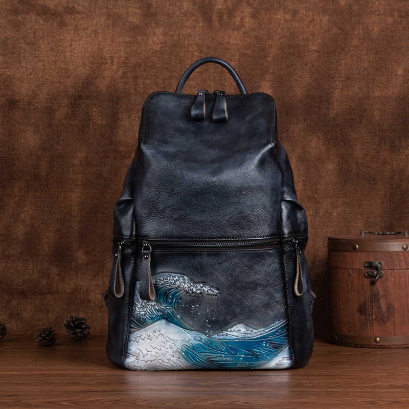 Oryginalne prawdziwe miękkie s – Leather Backpack Vintage recenzja i cena
