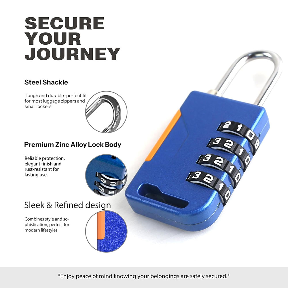 Kłódka szyfrowa 4-cyfrowa z li – Travel Backpack Anti Theft recenzja i cena