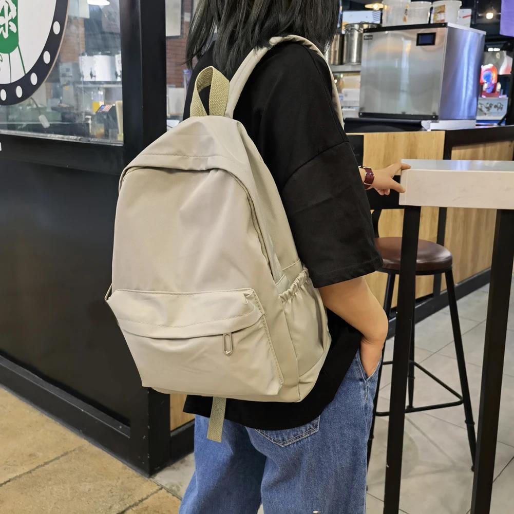Plecak nylonowy w jednolitym k – School Backpack Teen recenzja i cena