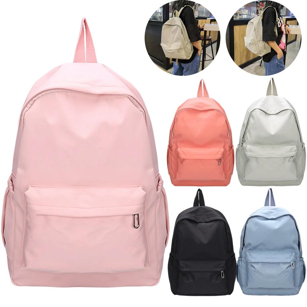 Plecak nylonowy w jednolitym k – School Backpack Teen recenzja i cena