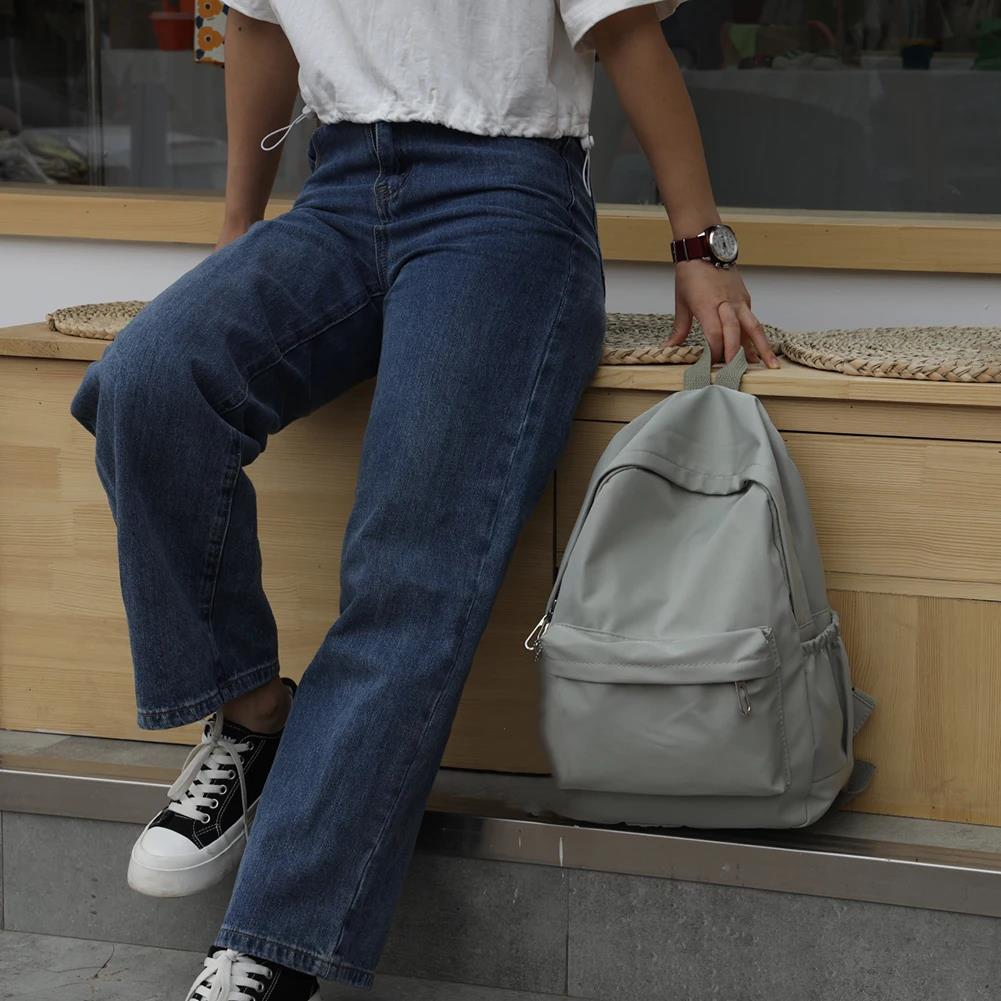 Plecak nylonowy w jednolitym k – School Backpack Teen recenzja i cena