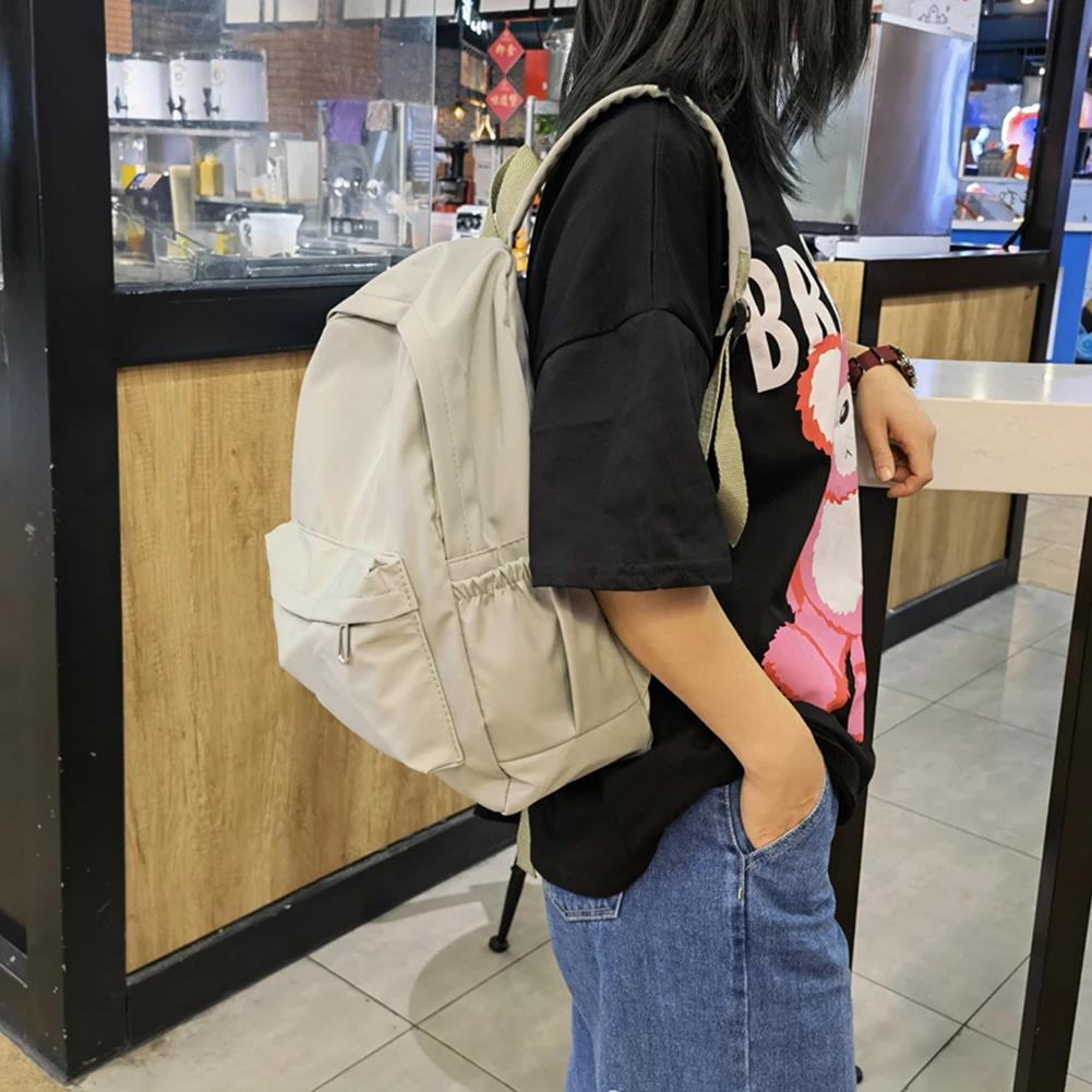 Plecak nylonowy w jednolitym k – School Backpack Teen recenzja i cena