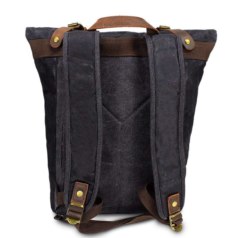 Retro płócienne skórzane pleca – Leather Backpack Vintage recenzja i cena