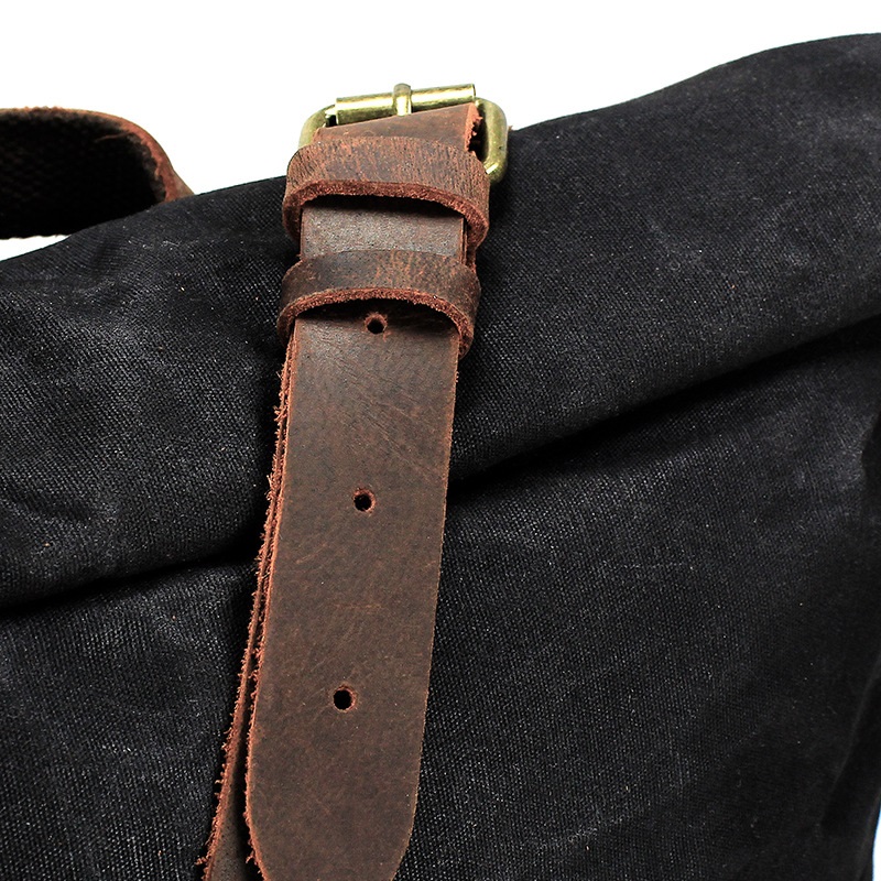 Retro płócienne skórzane pleca – Leather Backpack Vintage recenzja i cena