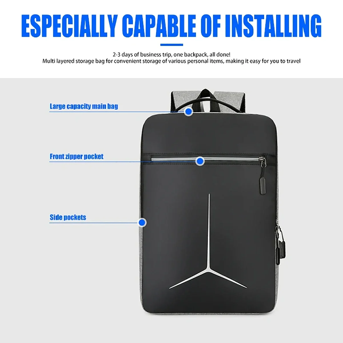 Modny plecak na laptopa z twar – Travel Backpack Anti Theft recenzja i cena